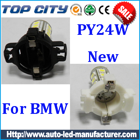   py24w led bulb, py24w led lamp, py242 led light, BMW py24w lights, BMW PY24W Singal lamp, Topcity Error Free No Resistor Required 
    PY24W 5200s 18SMD 5050 LED Bulbs For BMW, Mercedes, Land Range Front Turn 
    Signal Lights